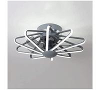 OLOTU Lampada da soffitto Ventilatore da soffitto con regolazione continua a 3 colori, ventilatore da soffitto a basso profilo con 5 pale in ABS, lampadario a LED con telecomando Illuminazione