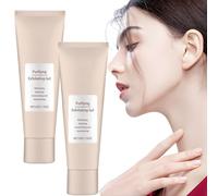 Oloty Exfoliating Gel - Exfoliating Face Scrub, Natural Exfoliating Gel Purifying Cream, Gentle Exfoliating Facial Cleanser for All Skin Types (2Pcs)