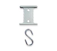 OLPRO Plastica Tendalino Binario Appendiabiti W/ GANCI A S - 6pcs per 6mm & 4mm