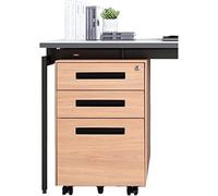 OLSKFUH Armadietto Portadocumenti Per Ufficio, Cassetto Da Ufficio, Armadietto Corto Portaoggetti Mobile In Latta, Armadietto Mobile Con Serratura Per Uso Domestico Con Venature,Grey
