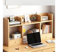 OLSKFUH Libreria Da Scrivania Con Organizer - Scaffale Espositivo Da Scrivania, Libreria Da Scrivania Indipendente, Scaffale Organizer Da Scrivania, Librerie Indipendenti C,B-120X16X52CM