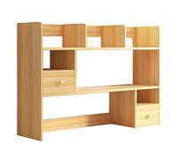 OLSKFUH Libreria Da Scrivania, Organizer Da Scrivania, Espositore Per Libri, Libreria Da Banco In Legno Con 2 Ante, Per Articoli Da Ufficio, Cucina, Trucco,103 * 17 * 80cm