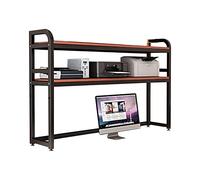 OLSKFUH Libreria Da Scrivania, Organizer Fai Da Te, Espositore Da Tavolo Multifunzionale, Articoli Per Ufficio, Libri, Trucco Per Ufficio E Casa,Black-105 * 32 * 92cm