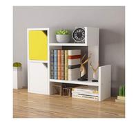 OLSKFUH Libreria Semplice In Legno, Libreria Da Tavolo, Scaffale Da Bancone, Scaffale Da Ufficio, Scaffale Portaoggetti Per Ufficio, Trucco Per Camera Da Letto, Soggiorno E,White