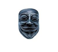 OLSKFUH Maschera di Vendetta in Ottone con Ciondolo edc, Perline, Forniture per La Creazione di Gioielli, Strumenti Fai da Te per personalità, Perline in Paracord, Cordino con Ciondol,Black