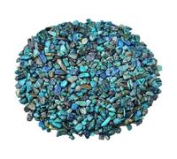 OLSKFUH Pietra Grezza di Cristallo Naturale, Pietra di Fenice Naturale, Ornamento in Pietra Frantumata, Minerale di Rame Blu, Sfondo Decorativo Frantumato, Insegnamento Scientifico PE,7-9mm-500G