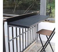 OLSKFUH Ringhiere Per Tavoli Da Bar Per Balconi, Tavolo Sospeso Pieghevole Per Interni All'Aperto Tavolo Per Ringhiere Per Balconi In Lega Di Alluminio Appeso Bar Moderno Per La,80x40cm/31.4x15.7in