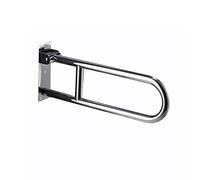 OLSKFUH Robusta Barra di Sicurezza per Doccia E Vasca da Bagno, Accessibilità per Anziani E Disabili, Corrimano Pieghevole per WC con Impugnatura A U, Supporto per Corrimano di,Silver-75Cm