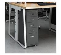 OLSKFUH Schedario Slim Con Serratura, Schedario Mobile In Metallo A 5 Cassetti Per Formato Legal/Lettera/A4, Armadietto Per Ufficio Organizzatore Di File Cartelle Di File,Gris