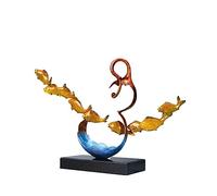 OLSKFUH Scultura Decorativa per Ingresso, Decorazione per La Casa, Statua in Rame Puro, Ornamento Ricco E di Buon Auspicio, Decorazione per Soggiorno, Ufficio, Centrotavola,A