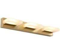 OLSKFUH Specchio con Luce LED, Specchio in Rame, Luci 3/4, Luci per Toeletta Compatibili con Tavolo da Trucco, Lampada da Parete per Bagno, sopra Lo Specchio, Decorazione per Il,Size_Name-3 Heads