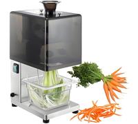 OLSKFUH Taglia-Cipolle Automatico, Trita-Carote E Sedano Automatico A 700 Giri/Min, Acciaio Inossidabile, Lame Opzionali, Macchina per Tagliare Germogli D'Aglio E Peperoni da 50,1.8mm