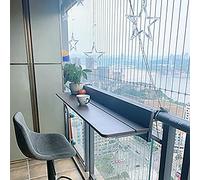 OLSKFUH Tavolini Da Esterno Tavolo Da Balcone Mensole Sospese Tavolo Sospeso Da Balcone Con Altezza Regolabile Tavolo Da Bar Portatile Da Balcone Per Ringhiere Scrivanie Sospese,Brown-100 * 27cm