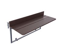 OLSKFUH Tavolo Da Balcone Tavolo Da Bar Da Balcone Per Ringhiere Tavolo Da Bar Da Balcone Per Ringhiere, Tavolo Sospeso Per Ringhiera Da Balcone Tavolo Pieghevole Da Balcone Tav,Brown-31.5 * 14.6in