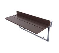 OLSKFUH Tavolo Da Bar Per Balcone Per Ringhiere Tavolo Da Patio Tavolo Da Balcone Tavolo Da Balcone Tavolo Da Ringhiera Pieghevole Sospeso - Tavolo Sospeso Multiuso Per Ringhier,Brown-31.5 * 14.6in