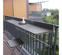 OLSKFUH Tavolo Da Bar Per Balcone Per Ringhiere, Tavolo Pieghevole A Parete, Tavolo Sospeso Multifunzionale Per Ringhiera Per Balcone, Scrivania Da Balcone, Tavolo Pieghevole Da,80x37cm/31.4x14.56in