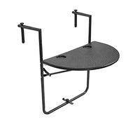 OLSKFUH Tavolo Da Bar Per Balcone Per Ringhiere,Tavolo Sospeso Per Interni All'Aperto,Tavoli A Parete Regolabili,Per Patio,Giardino,Piattaforma,Appendere Pieghevole,Finitura In,