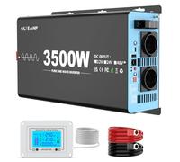 OLTEANP 3500W/7000W Inverter 24v a 230v Pure Sine Wave Voltage Converter Convertitore Di Potenza Inverter Auto Con 2 Prese Ac, Type-C e Porte Usb, Schermo Lcd Telecomando, Per Camper Caravan