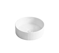 Oltens Hamnes lavabo 36x36 cm rotonda da appoggio bianco lucida 40330000