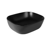 Oltens Hamnes lavabo 46.5x37.5 cm ovale da appoggio nero opaca 40301300
