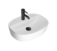 Oltens Hamnes lavabo 51x39 cm ovale da appoggio bianco lucida 41813000