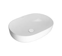 Oltens Hamnes lavabo 60.5x41.5 cm ovale da appoggio bianco lucida 40820000