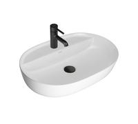 Oltens Hamnes lavabo 62x42 cm ovale da appoggio bianco lucida 41314000