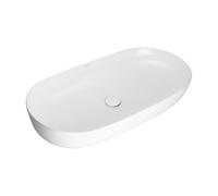 Oltens Hamnes lavabo 80x40 cm ovale da appoggio bianco lucida 40821000