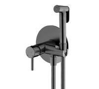 Oltens Molle rubinetto per bidet con set doccia da incasso grafite 31100400