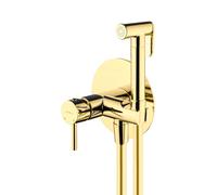 Oltens Molle rubinetto per bidet con set doccia da incasso oro lucido 31100800