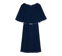 Oltre - Abito corto in georgette plissettato - - Dresses - Donna - Blu - L