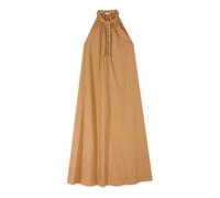 Oltre - Abito lungo in popeline con dettaglio gioiello - - Dresses - Donna - Beige - XL