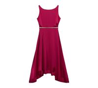 Oltre - Abito lungo in raso con cintura gioiello - - Dresses - Donna - Rosa - L