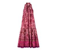Oltre - Abito lungo in tessuto fantasia con fiocco - - Dresses - Donna - Rosa - L