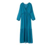 Oltre - Abito lungo in voile di seta - - Dresses - Donna - Blu - L