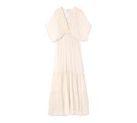 Oltre - Abito lungo in voile misto seta - - Dresses - Donna - Bianco - L