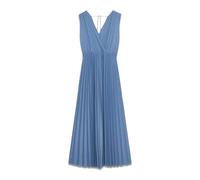 Oltre - Abito lungo plissé in lurex - - Dresses - Donna - Blu - L