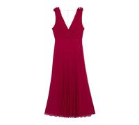 Oltre - Abito lungo plissettato con volant - - Dresses - Donna - Rosa - L