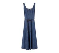 Oltre - Abito lungo smanicato effetto denim - - Dresses - Donna - Blu - L