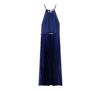 Oltre - Abito midi in raso plissettato - - Dresses - Donna - Blu - L