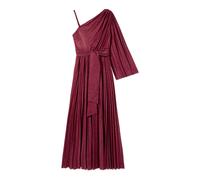 Oltre - Abito monospalla plissettato in jersey lurex - - Dresses - Donna - Rosso - L