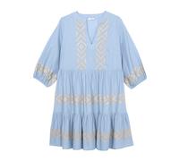 Oltre - Abito svasato con ricami - - Dresses - Donna - Blu - L