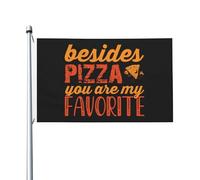 Oltre alla pizza, sei la mia bandiera preferita per esterni, 3x5 piedi, bandiera in poliestere resistente bifacciale per decorazioni da giardino, casa, cortile, festival, bandiere di benvenuto
