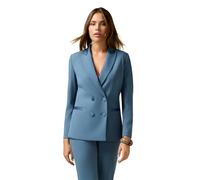 Oltre: Blazer doppiopetto con bottoni foderati azzurro. 50 Stagione Autunno Inverno 2025