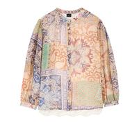 Oltre, ,Blouses & Shirts ,Donna ,Beige ,S Camicia Fantasia con Schiena in Pizzo