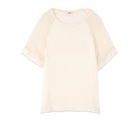 Oltre, ,Blouses & Shirts ,Donna ,Bianco ,XL Blusa a maniche corte bicolore
