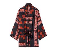 Oltre, ,Blouses & Shirts ,Donna ,Nero ,S/M Viscose Satin Kimono