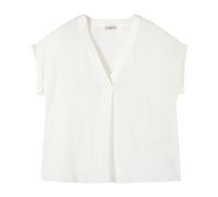Oltre - Blusa Bi-material con Maniche Kimono - - Blouses & Shirts - Donna - Bianco - M