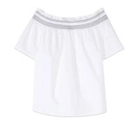 Oltre - Blusa in Cotone Off-Shoulder - - Blouses & Shirts - Donna - Bianco - L