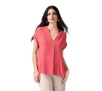 Oltre: Blusa in Viscosa con Profili in Raso Rosso. S Stagione Primavera Estate 2025.